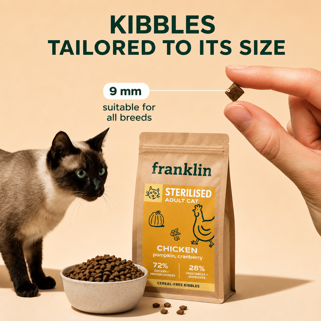 Premium Grain-Free Dry Food for Sterilized Cats LARTINOPET
