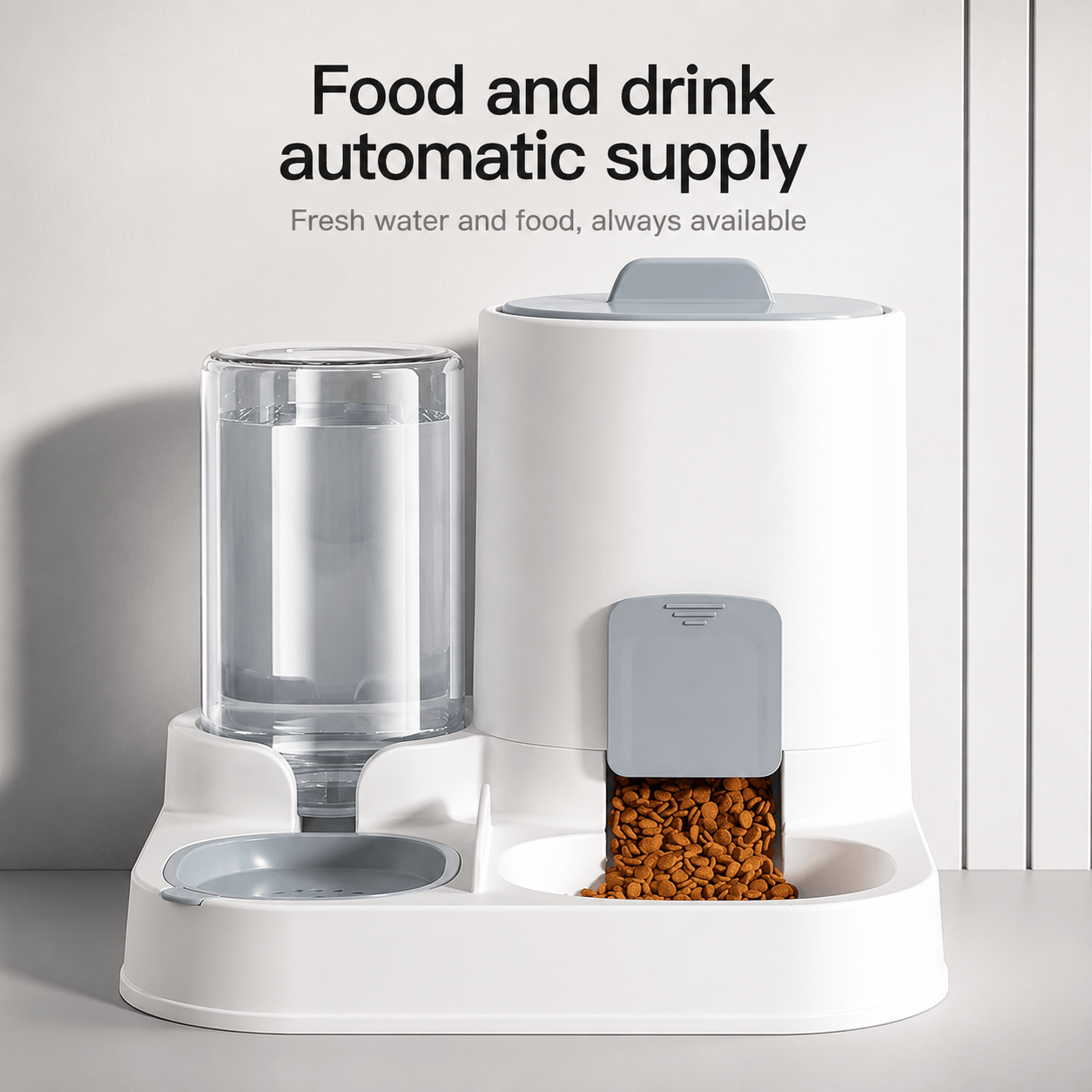 FlowFeast™ 2-in-1 Gravity Pet Feeder & Water Dispenser LARTINOPET