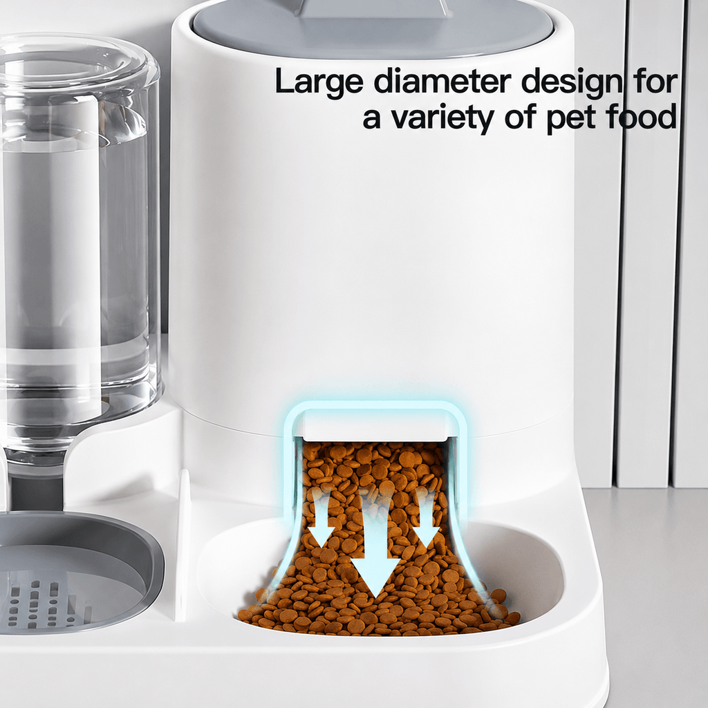 FlowFeast™ 2-in-1 Gravity Pet Feeder & Water Dispenser LARTINOPET