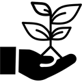 Eco-friendly pet products icon